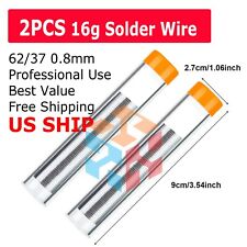 2x 6237 Quality Tin Lead Rosin Core Flux Soldering Solder Wire Diameter 1.0mm