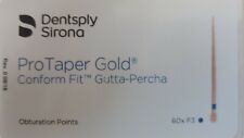 Protaper Gold F3 Gutta Percha Points Dentsply Tulsa Box Of 60 Dental Comfort
