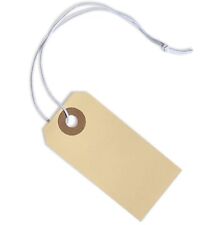 Tags With Elastic String Attached - 1 2 34 X 1 38 Box Of 100 Hang Tags...