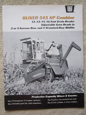 Original 1966 Brochure For The Oliver 546 Sp Combine Nice