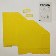 Ikea Tjena Yellow Magazine Files 2-pack
