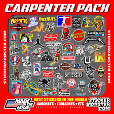 Carpenter Pack 50 Hard Hat Stickers Hardhat Sticker Decals Carpentero
