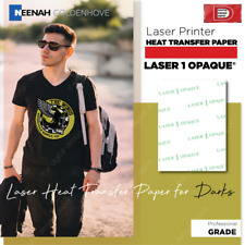 Heat Transfer Paper Laser 1 Opaque For Dark T-shirt Neenah 8.5 X 11 -100 Sheet