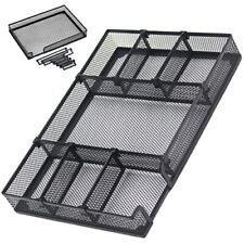 Desk Drawer Organizer Tray With 6 Adjustable Compartments 2024 Upgraded Metal...