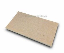 Deluxe Burlap Linen Ring Foam For 72 Rings Jewelry Ring Display Tray Insert