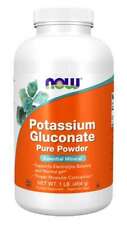 Now Foods Potassium Gluconate Pure Powder 1lb 454grs Koshervegannon-gmo 1100mg
