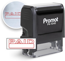 Self Inking Rubber Stamp Paid - Refillable Stamper