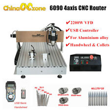 Cnc Router 6090 4axis 2200w Milling Engraver Machine Mach3 Usb Cnc Diy Router Us