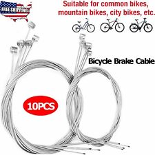10x Bicycle Bike Brake Cables Stainless Steel Front Rear Inner Wire 5.6ft 1.7m