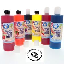 Hawaiian Shaved Ice Or Snow Syrup Flavor Pack 6 Pints Various Flavors Included