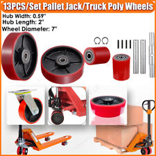 Pallet Jack Truck Wheels Replacement Kit 20mm Id Bearings Steer Wheel Load Wheel