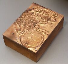 Ftd Speedy Mascot Wood Copper Letterpress Type Block Stamp