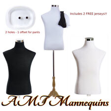 183832 Pinnable Male Mannequin Dress Form Manikin Stand2 Jrseys Bsbmf-12