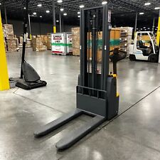 Apollolift Used 3300lb Full Electric Walkie Stacker 118fixed Leg Pallet Stacker