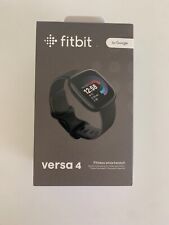 Fitbit Versa 4 Fitness Smartwatch Graphite Aluminum Black Infinity Brand New