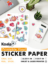 Lot Koala Printable Vinyl Sticker Paper Waterproof Glossy White 8.5x11 11x17 Us