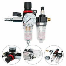 Oil Water Separator Air Filter Regulator Moisture Trap Compressor Gauge 14 Us
