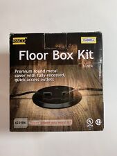 Hubbell Raco 6239bk Concealed Receptacle Floor Box Kit In Black Open Box