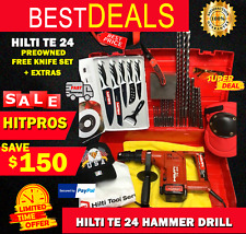 Hilti Te 24 Hammer Drill Preowned Free Knife Set Extras Fast Shipping