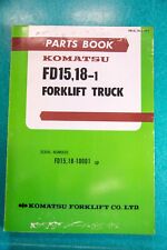 Komatsu Fd15 18 -1 Forklift Lift Truck Parts Book Catalog Manual Fd1518.1-pe1