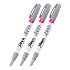 Sharpie Oil-based Paint Markers Fine Point Silver Pack Of 3