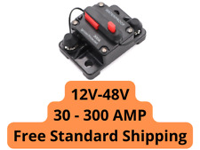 30a-300a Amp Waterproof Circuit Breaker Automarinesolar 12-48v Dc Manual Reset