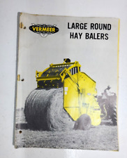 Vintage Vermeer Large Round Hay Balers Operating Service And Maintenance Manual