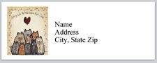 Personalized Address Labels Primitive Country Cats Buy 3 Get 1 Free Bx 431