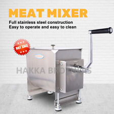 Hakka Manual Meat Mixer 15 Lbs7.5l Capacity Tank Stainless Steel Sausage Mixer