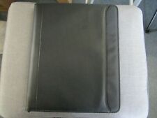 Natico Black Faux Leather Portfolio Zipper 12.5 X 10.25