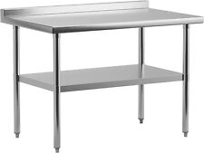 Stainless Steel Table W Undershelf Commercial Kitchen Prep Table For Home Work