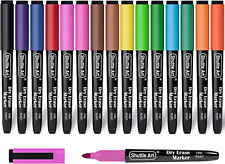 Dry Erase Markers 15 Colors Magnetic Whiteboard Markers With Erasefine Point