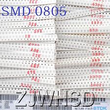 2300pcs Smd 0805 0-10m50value Resistor 2.2pf-1uf40value Capacitor Kit Set