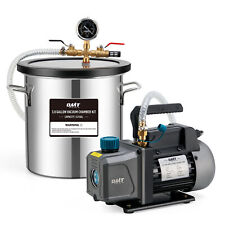 Omt 3 Gallon Vacuum Chamber Kit With 14 Hp 3.5 Cfm Vacuum Pump For Degassing