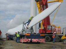 Photo Preparing Turbine Blade For Lifting Engineers Prepare To Connect The Lift