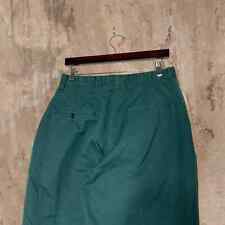 Vintage Dress Pants 30x30 Forest Green Baggy Fit Made In Usa Lion Apparel 90s