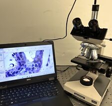 Olympus Ch2 Cht Trinoc Microscope 5mp Cam  Laptop