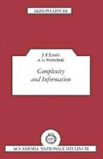 Complexity And Information Lezioni Lincee - Paperback - Good