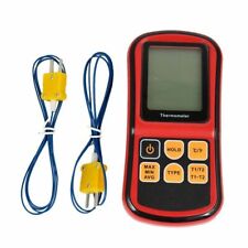 Gm1312 Digital Dual Channel Thermometer With 2 K-type Thermocouple Sensor Tester