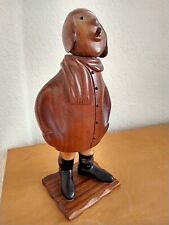 Vintage Romer Wooden Pilot Aviator Carved Figure Made In Italy