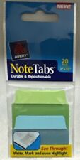 Avery Note Tabs 2x1.5 20 Pack See Through 16289