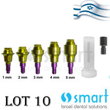 Lotx10 Dental Implant Mis Conical V3 C1 Sp Fit Straight Multi Unit Plastic Sleev
