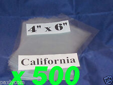 Lot Of 500 Pieces Heat Shrink Wrap Film Flat Bags 4x6 Candles Pvc 4 X 6