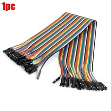 40pcs Dupont Wire Color Jumper Cable 2.54mm 1p-1p Female-female For Arduino 2 Vb