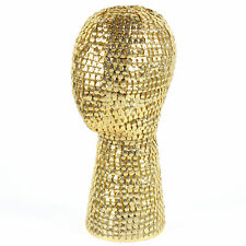 Gold Wig Display Stand Mannequin Metal Mannequin Head Hat Scarves Display Head