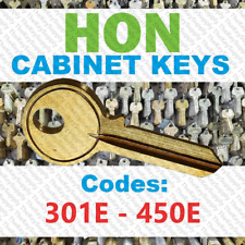 Hon Filing Cabinet Replacement Key Cut Key Code 301e - 450e