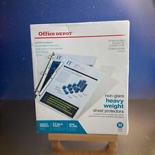 Office Depot Brand Super Heavyweight Non-glare Sheet Protectors Pack Of 50