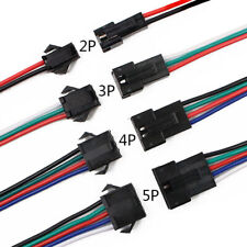 2pin 3pin 4pin 5pin Male Female Extension 22awg Led Strip Jst Sm Plug Connector