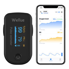 Wellue Finger Pulse Oximeter Bluetooth Blood Oxygen Saturation Monitor With App
