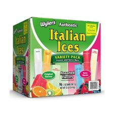 Wylers Authentic Italian Ice Fat Free Freezer Bars Original Flavors 2oz Bars